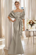 Elegant Trumpet 2 Pieces Floor Length Mother of the Bride Dress
