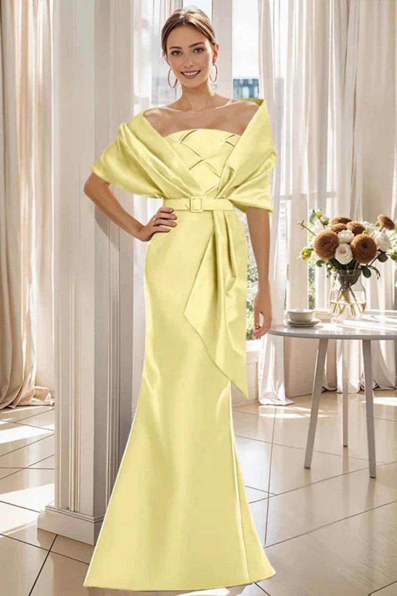 Elegant Trumpet 2 Pieces Floor Length Mother of the Bride Dress