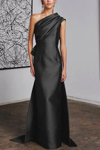 Elegant Sheath Column One Shoulder Mother of the Bride Dress