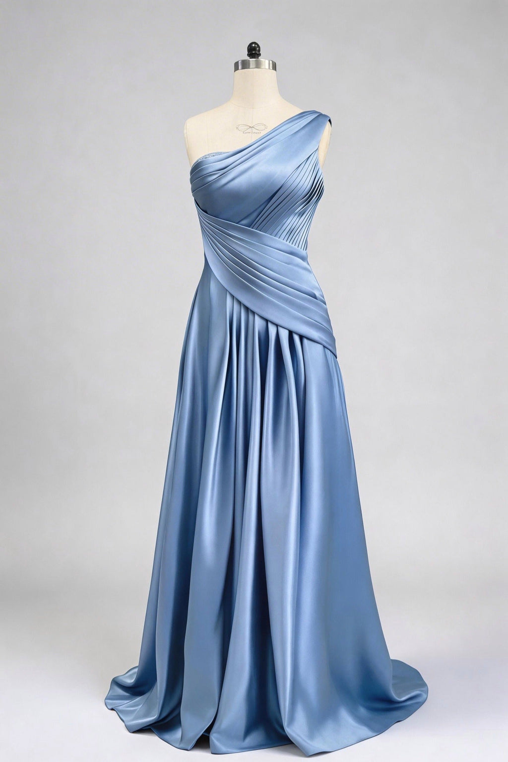 Elegant Sheath One Shoulder Sleeveless Floor Length Mother of the Bride Dress