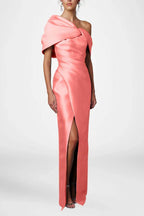 Elegant Sheath Column Half Sleeves Floor Length Mother of the Bride Dress