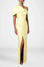 Elegant Sheath Column Half Sleeves Floor Length Mother of the Bride Dress