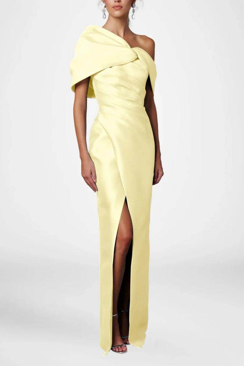 Elegant Sheath Column Half Sleeves Floor Length Mother of the Bride Dress