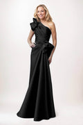 Elegant Sheath Column Maxi Satin Mother of the Bride Dress