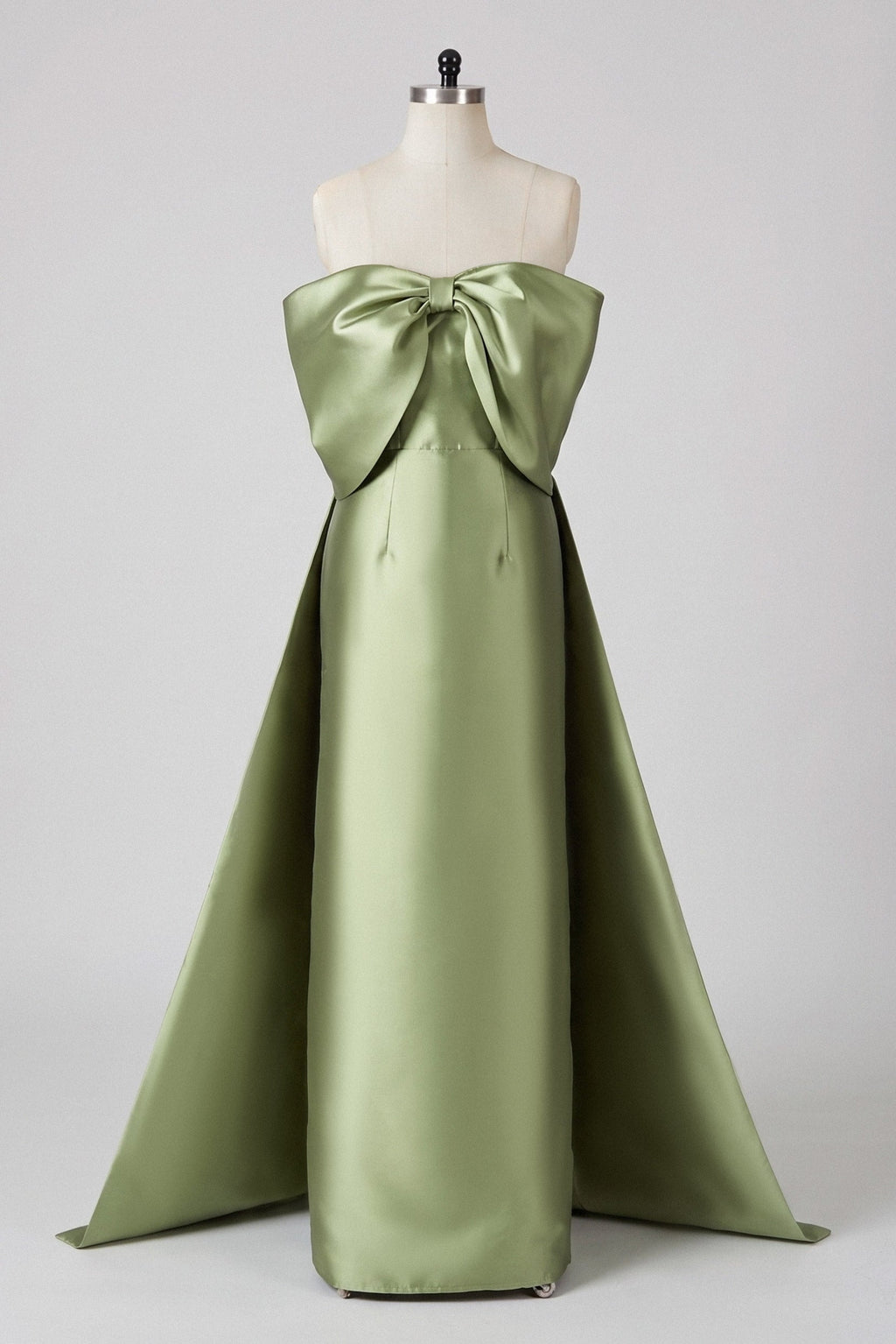 Elegant Trumpet Mermaid Maxi Mikado Mother of the Bride Dress