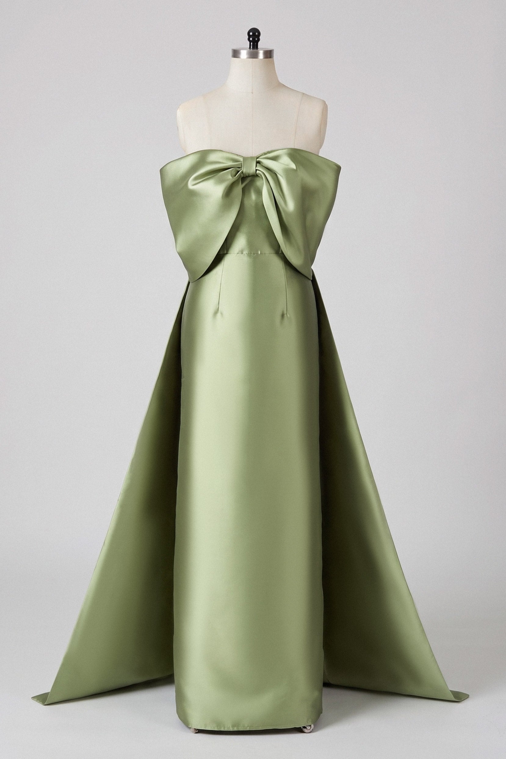 Elegant Trumpet Mermaid Maxi Mikado Mother of the Bride Dress