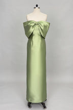 Elegant Trumpet Mermaid Maxi Mikado Mother of the Bride Dress