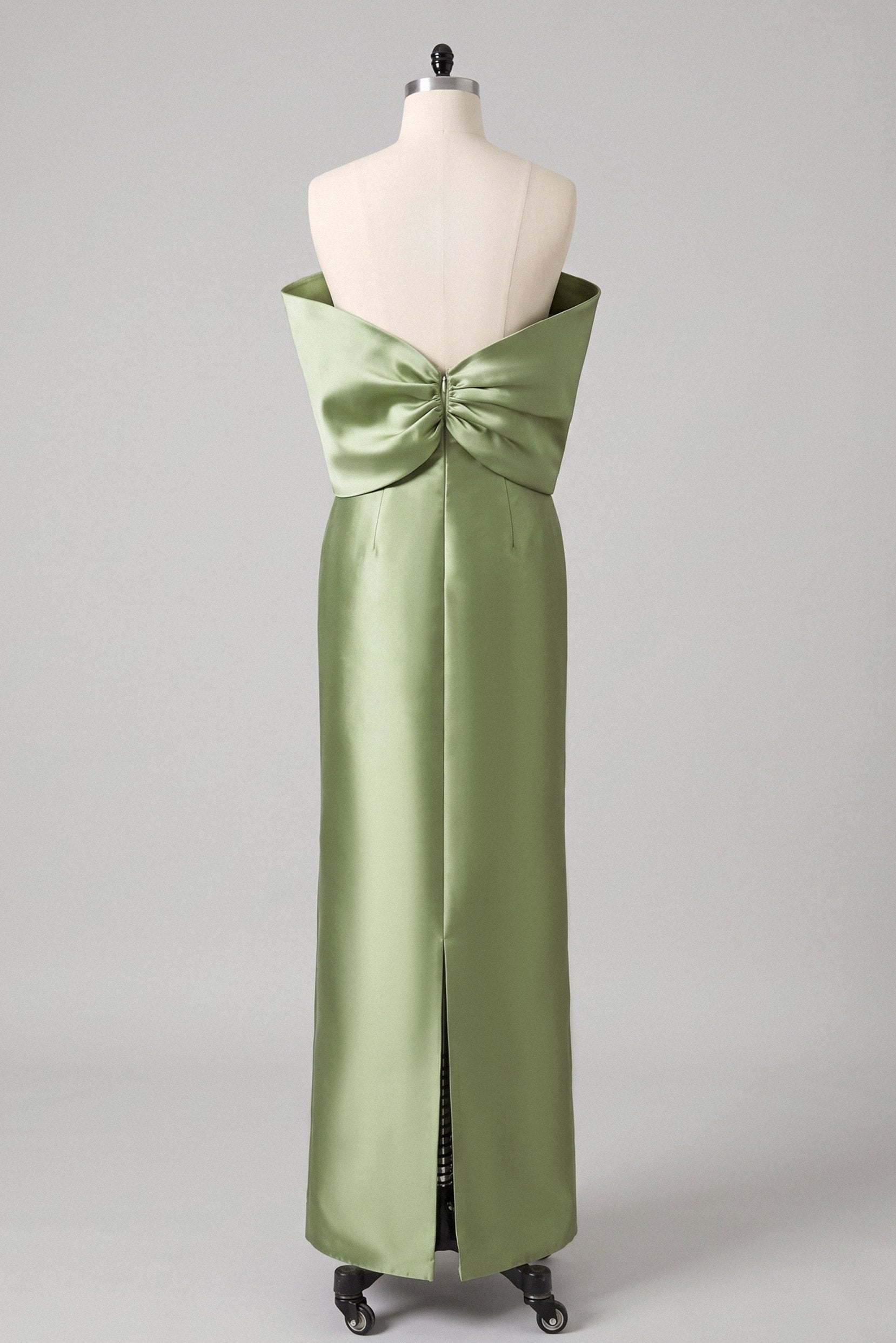Elegant Trumpet Mermaid Maxi Mikado Mother of the Bride Dress