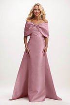 Elegant Trumpet Mermaid Maxi Mikado Mother of the Bride Dress