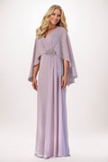 Elegant Sheath Column Maxi Chiffon Mother of the Bride Dress