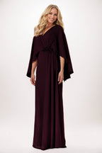 Elegant Sheath Column Maxi Chiffon Mother of the Bride Dress