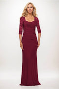 Elegant Trumpet Mermaid Maxi Elastic Cloth Mother of the Bride Dress