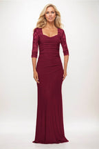 Elegant Trumpet Mermaid Maxi Elastic Cloth Mother of the Bride Dress