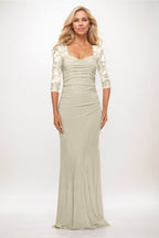Elegant Trumpet Mermaid Maxi Elastic Cloth Mother of the Bride Dress