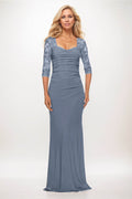 Elegant Trumpet Mermaid Maxi Elastic Cloth Mother of the Bride Dress