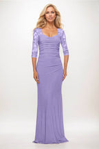 Elegant Trumpet Mermaid Maxi Elastic Cloth Mother of the Bride Dress