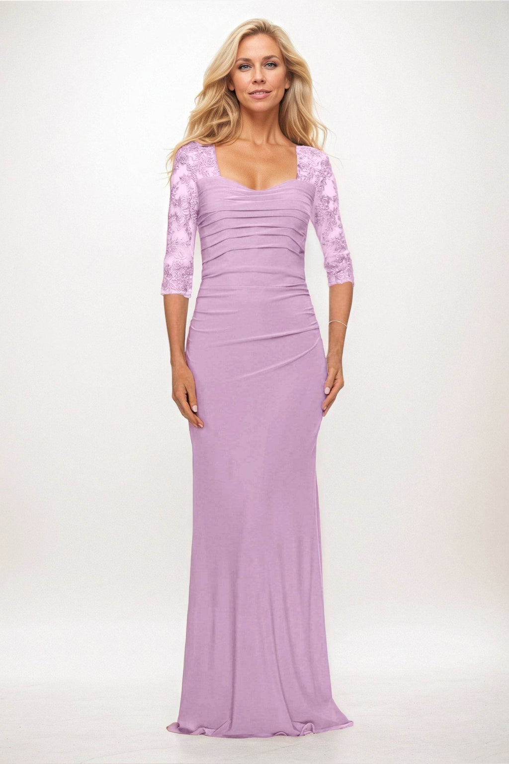 Elegant Trumpet Mermaid Maxi Elastic Cloth Mother of the Bride Dress