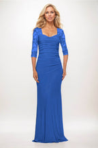 Elegant Trumpet Mermaid Maxi Elastic Cloth Mother of the Bride Dress
