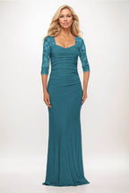 Elegant Trumpet Mermaid Maxi Elastic Cloth Mother of the Bride Dress