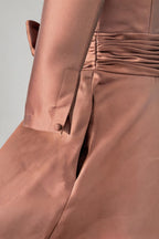 Elegant A Line Maxi Mikado Mother of the Bride Dress