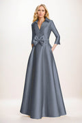 Elegant A Line Maxi Mikado Mother of the Bride Dress