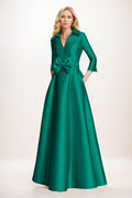 Elegant A Line Maxi Mikado Mother of the Bride Dress