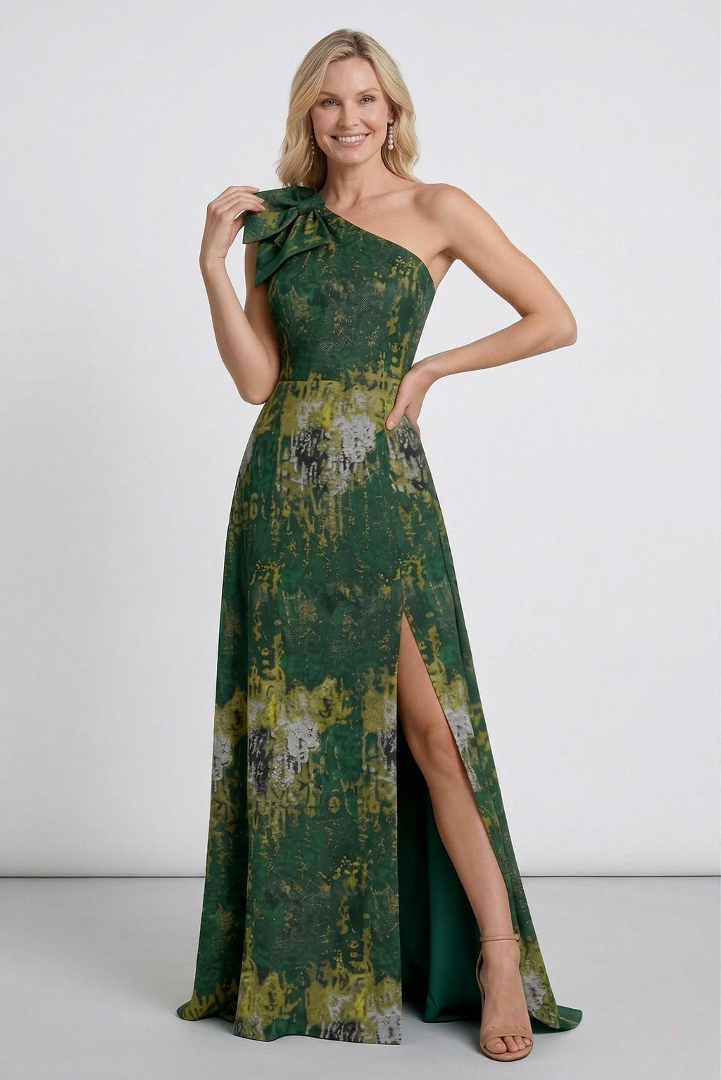 Elegant A Line Floor Length Jacquard Mother of the Bride Dress Mother of the Bride Dress