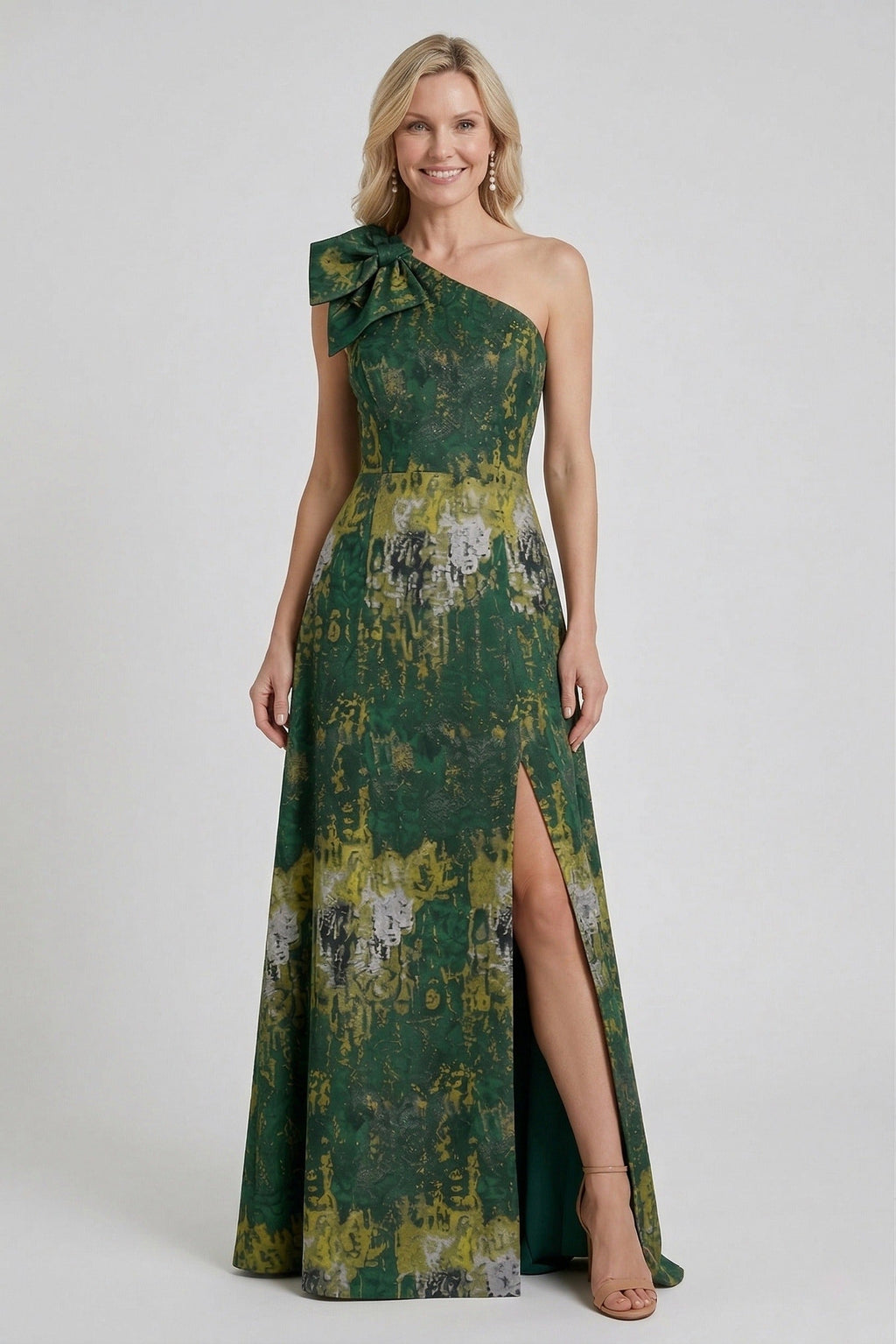 Elegant A Line Floor Length Jacquard Mother of the Bride Dress Mother of the Bride Dress