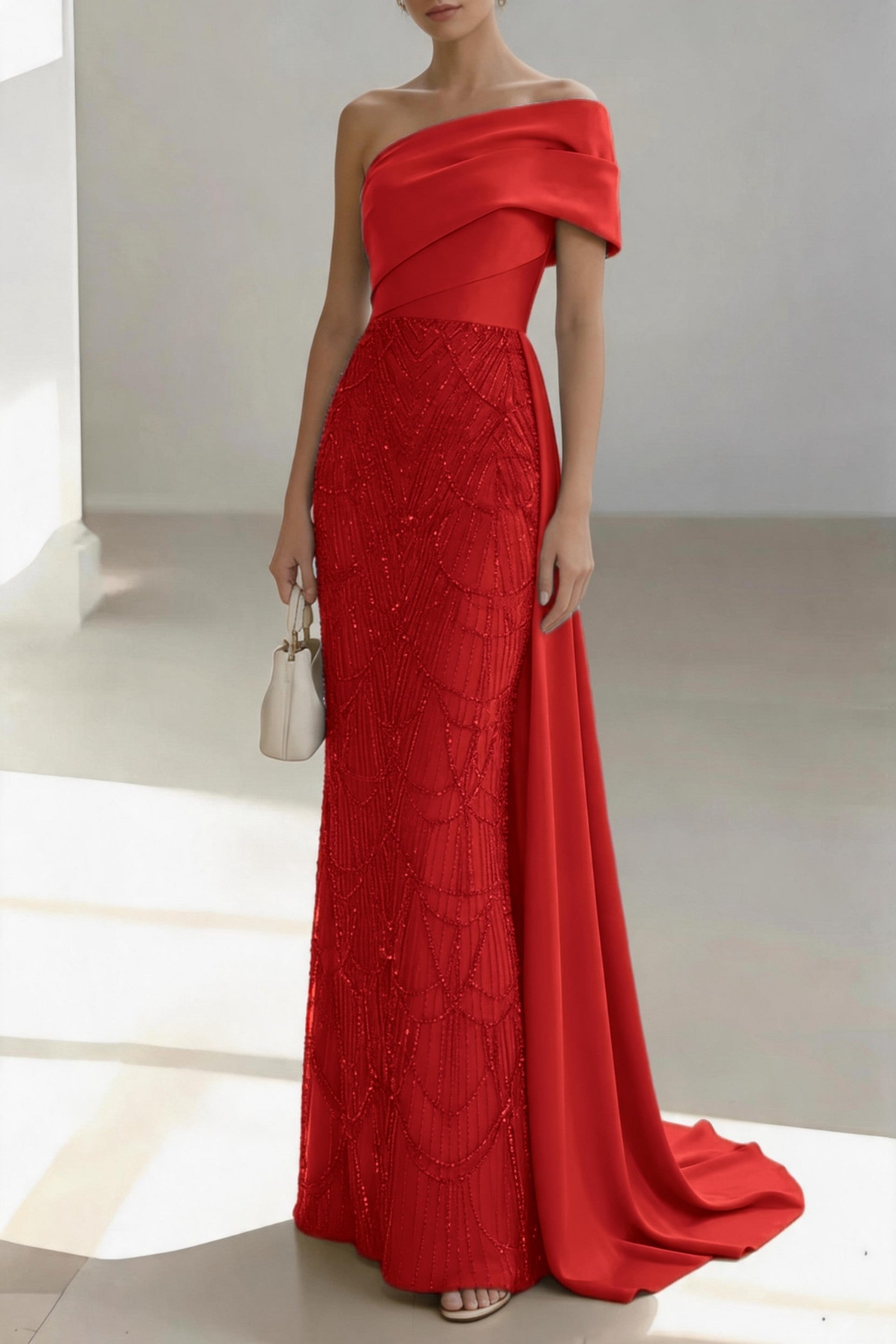 Elegant Sheath Column Floor Length Satin Mother of the Bride Dress Mother of the Bride Dress