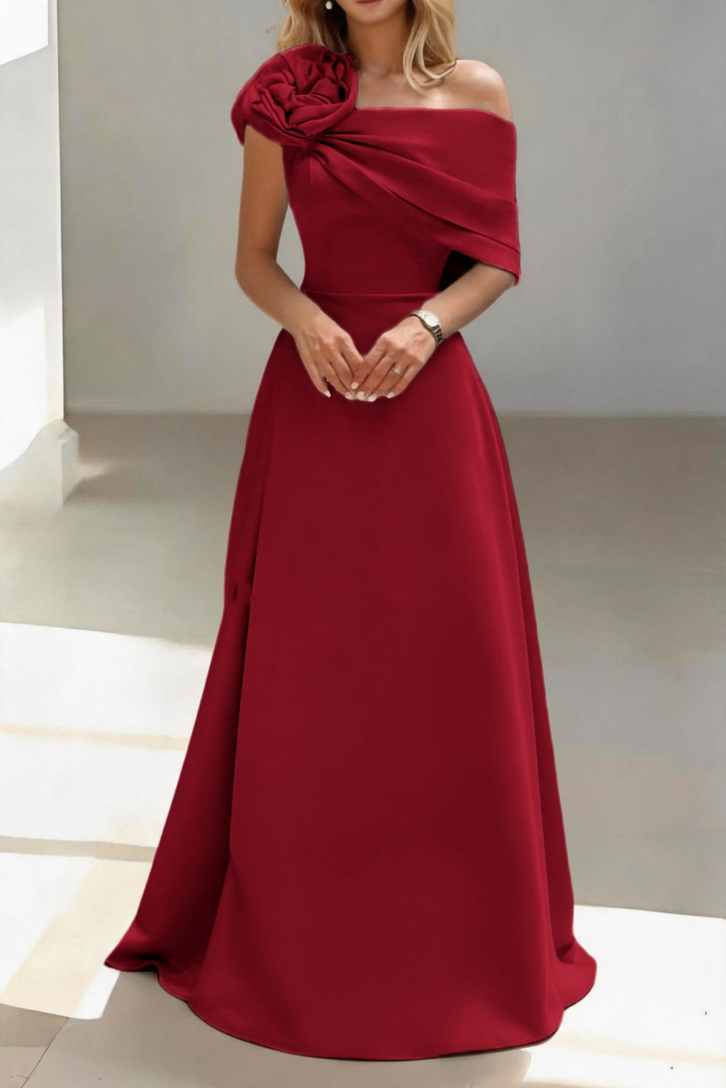 Elegant A Line Floor Length Satin Mother of the Bride Dress Mother of the Bride Dress