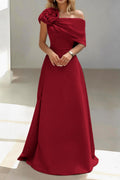 Elegant A Line Floor Length Satin Mother of the Bride Dress Mother of the Bride Dress