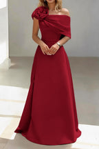 Elegant A Line Floor Length Satin Mother of the Bride Dress Mother of the Bride Dress
