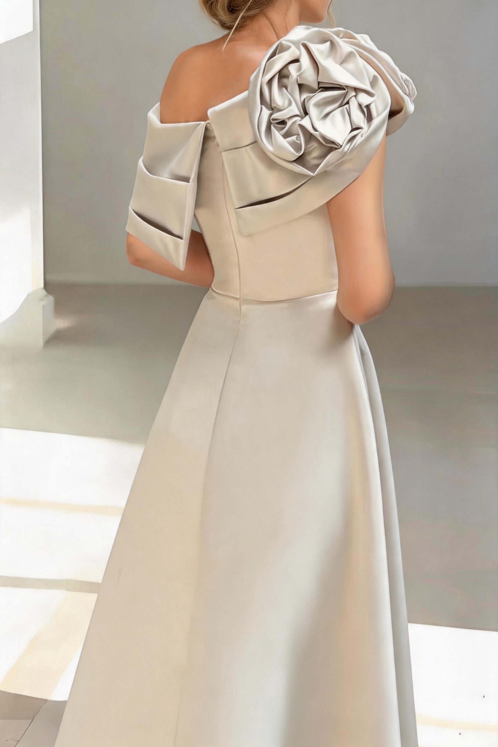 Elegant A Line Floor Length Satin Mother of the Bride Dress Mother of the Bride Dress