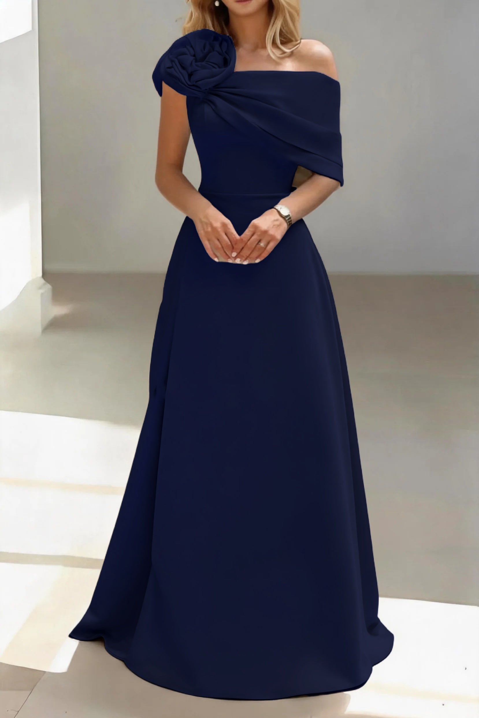 Elegant A Line Floor Length Satin Mother of the Bride Dress Mother of the Bride Dress