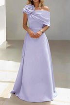 Elegant A Line Floor Length Satin Mother of the Bride Dress Mother of the Bride Dress