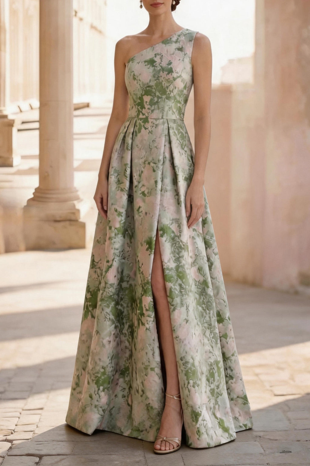 Elegant A Line Floor Length Jacquard Mother of the Bride Dress Mother of the Bride Dress