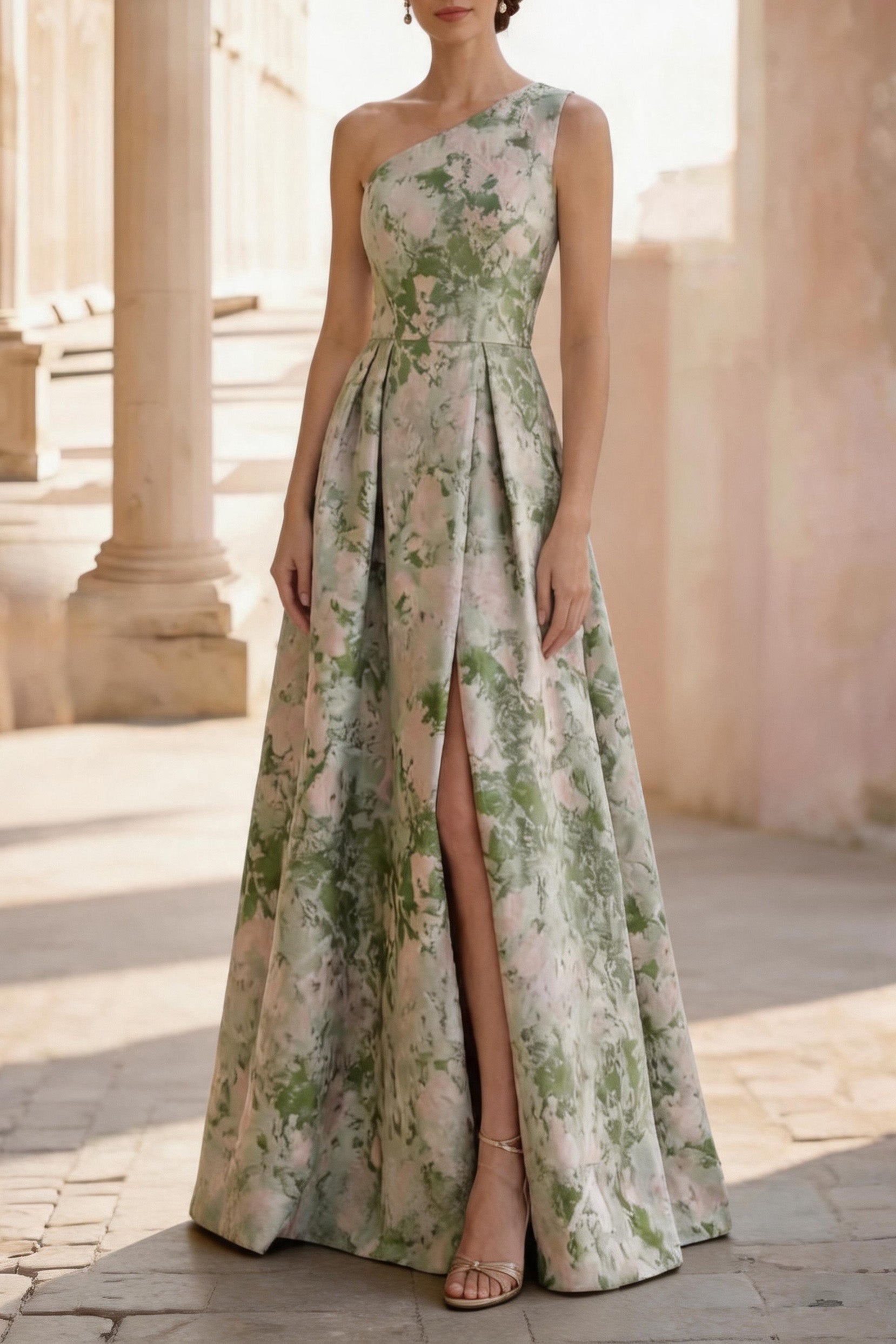 Elegant A Line Floor Length Jacquard Mother of the Bride Dress Mother of the Bride Dress