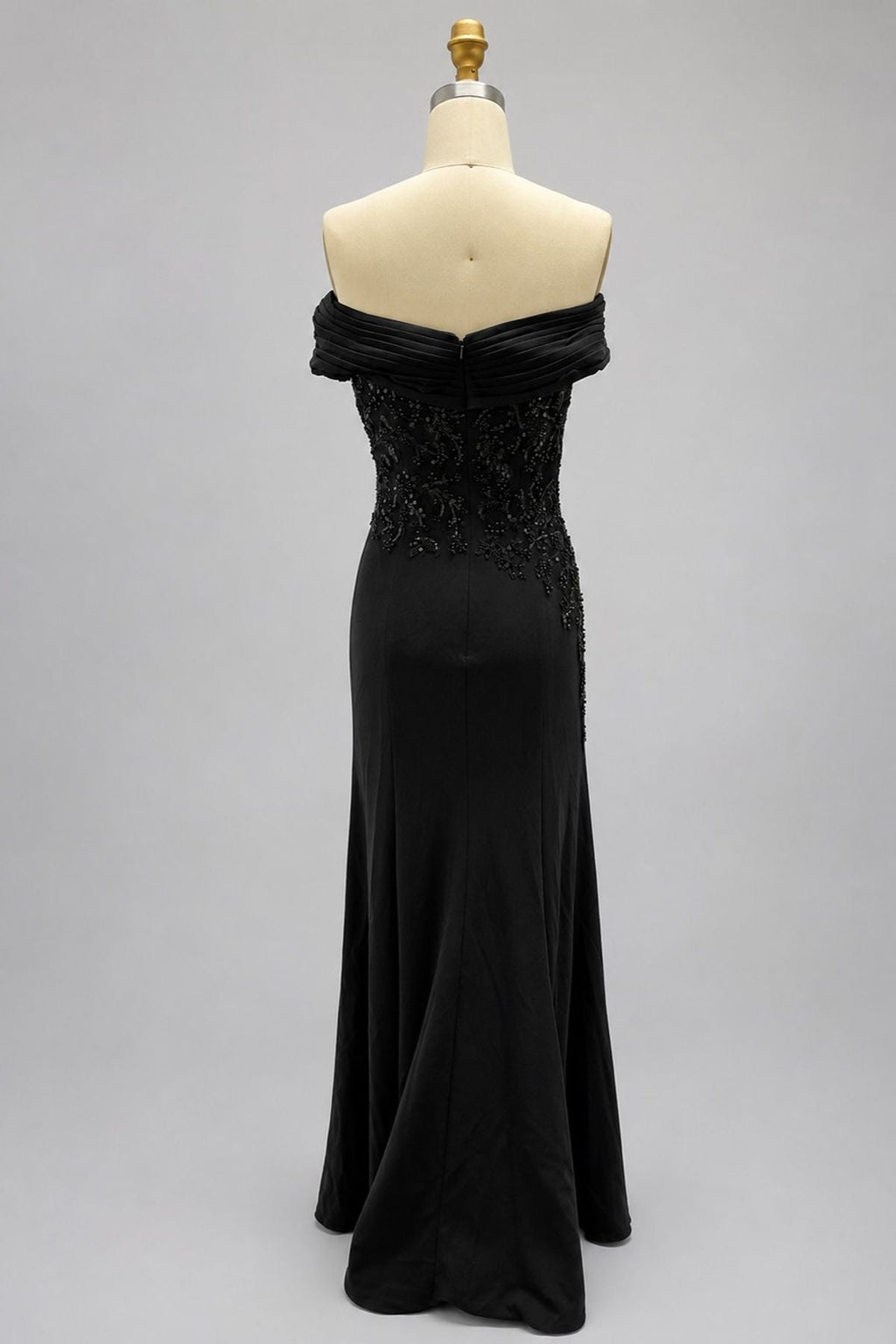 Elegant Sheath Column Floor Length Chiffon Stretch Satin Mother of the Bride Dress Mother of the Bride Dress
