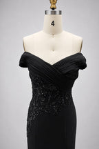 Elegant Sheath Column Floor Length Chiffon Stretch Satin Mother of the Bride Dress Mother of the Bride Dress