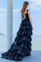 Elegant Ball Gown Sweep Brush Train Tulle Prom Dress for Prom