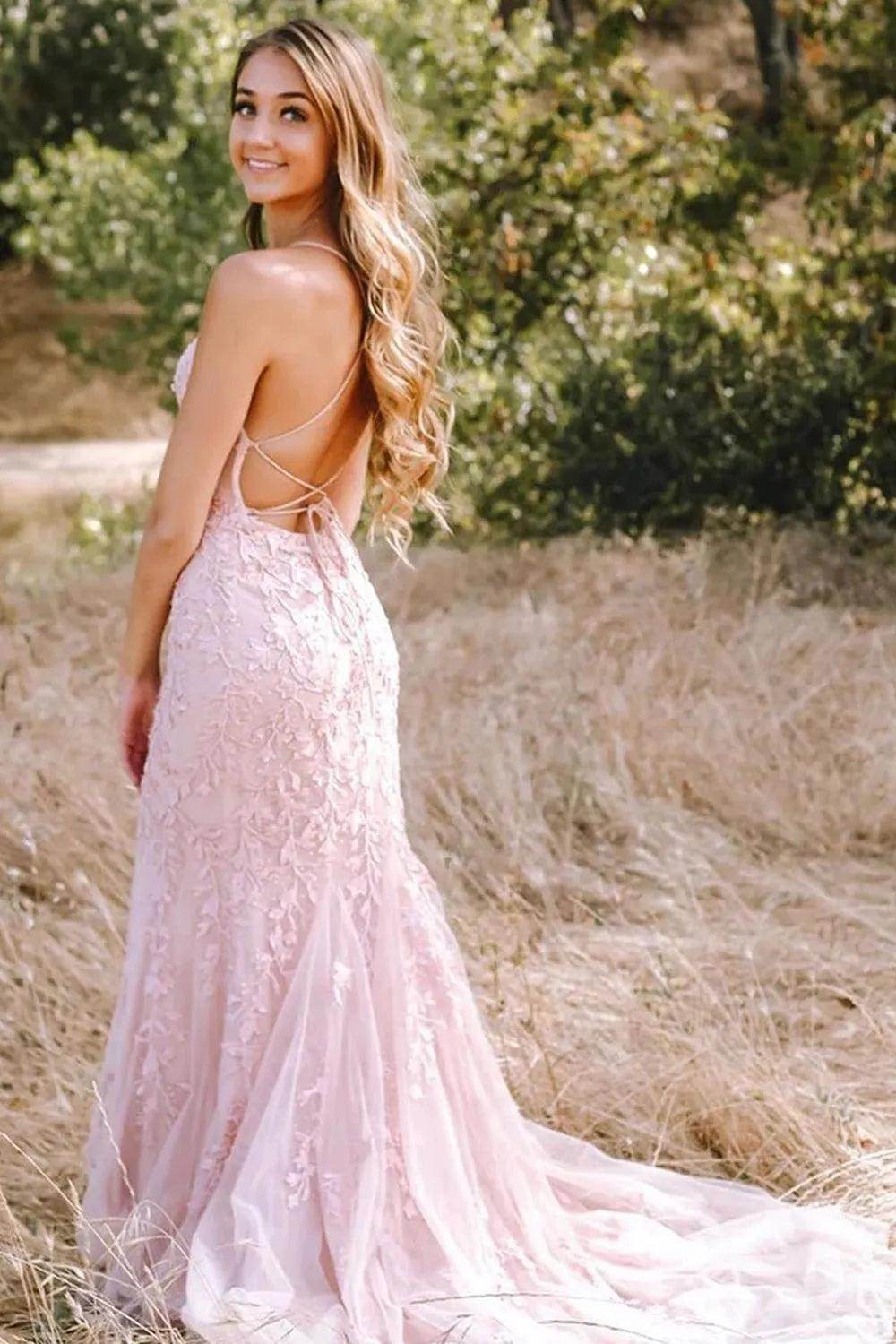 Elegant Sheath Column Floor Length Tulle Prom Dress for Prom