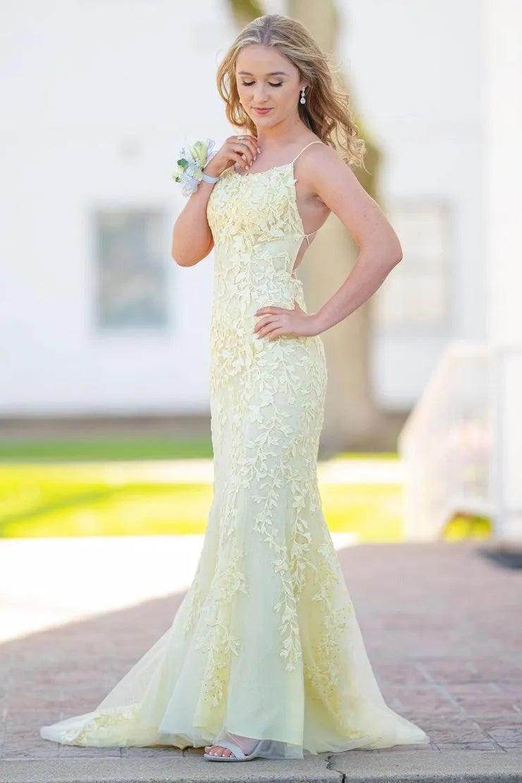 Elegant Sheath Column Floor Length Tulle Prom Dress for Prom