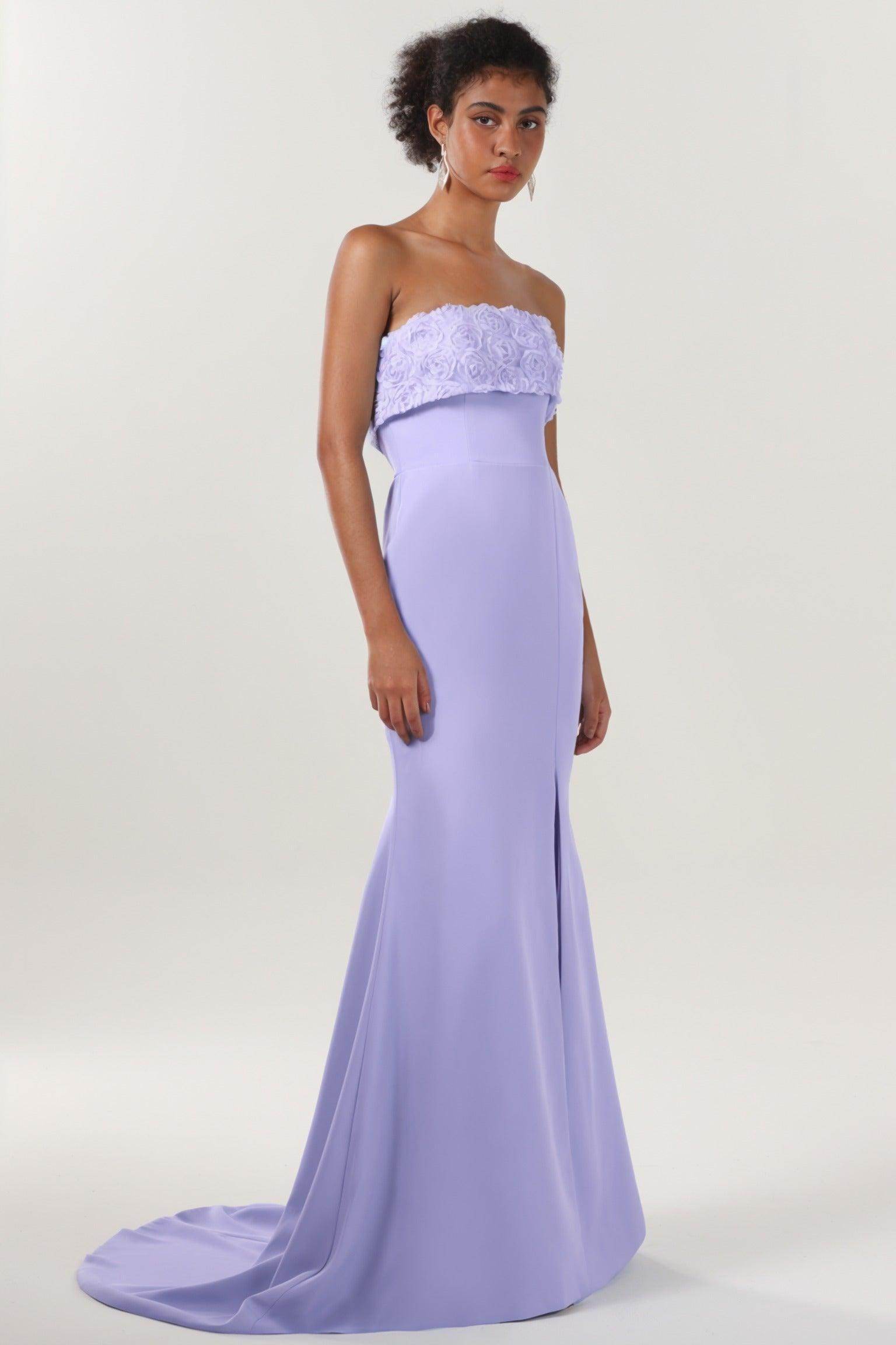 Elegant Trumpet Mermaid Sweep Brush Train Stretch Crepe for Prom