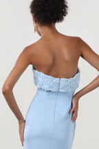 Elegant Trumpet Mermaid Sweep Brush Train Stretch Crepe Bridesmaid Dress CS0591BM Bridesmaid Dress