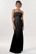Elegant Trumpet Mermaid Sweep Brush Train Stretch Crepe Bridesmaid Dress CS0591BM Bridesmaid Dress