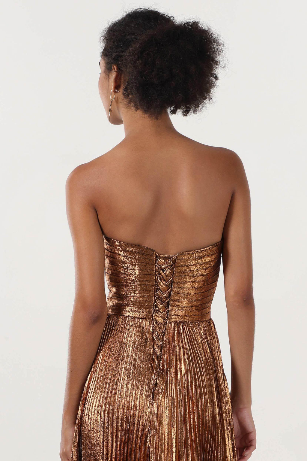 Elegant A Line Maxi Metallic for Prom
