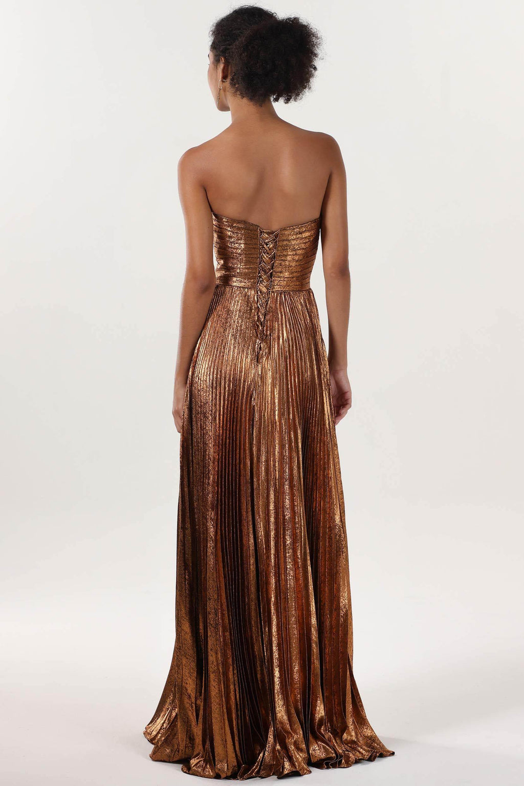 Elegant A Line Maxi Metallic for Prom