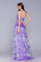 Elegant A Line Maxi Organza Prom Dress for Prom