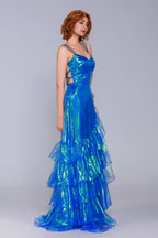 Elegant A Line Maxi Organza Prom Dress for Prom