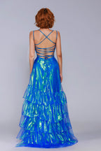 Elegant A Line Maxi Organza Prom Dress for Prom